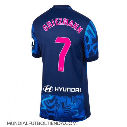 Camiseta Atletico Madrid Antoine Griezmann #7 Tercera Equipación Replica 2024-25 para mujer mangas cortas